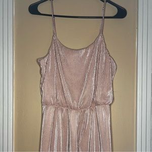 Light Pink Shimmery Jumpsuit